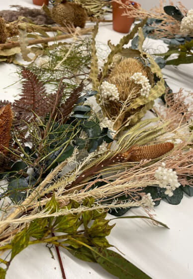 Preserved Hoop Wreath Workshop - Sorry - Sold Out