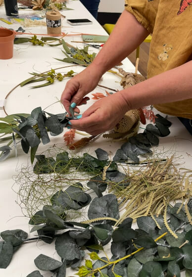 Preserved Hoop Wreath Workshop - Sorry - Sold Out