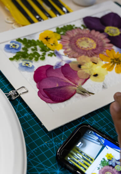 Pressed Flower Art Frame Workshop