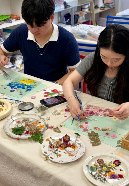 Pressed Flower Frame Art Class