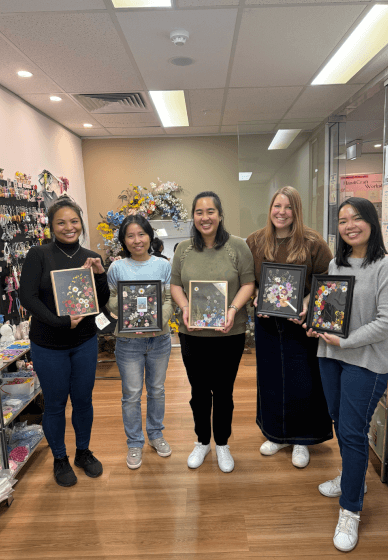 Pressed Flower Frame Art Class