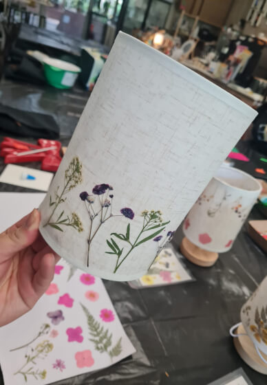 Pressed Flower Lamp Making Workshop for Beginners