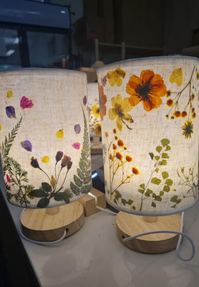 Pressed Flower Lamp Making Workshop for Beginners
