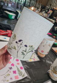 Pressed Flower Lamp Making Workshop for Beginners