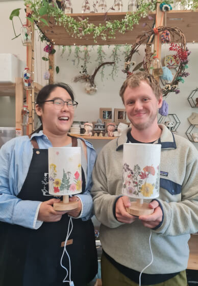 Pressed Flower Lamp Making Workshop for Beginners