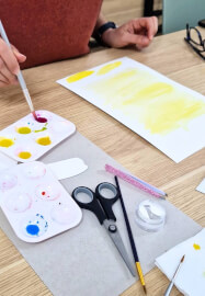 Pressed Flowers and Watercolor Art Frame Workshop
