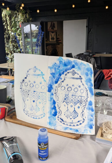 Print and Sip - Chinoiserie Class