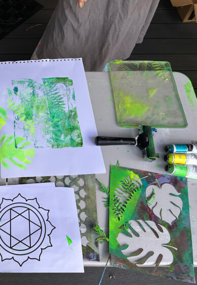Print Making and Meditation Workshop