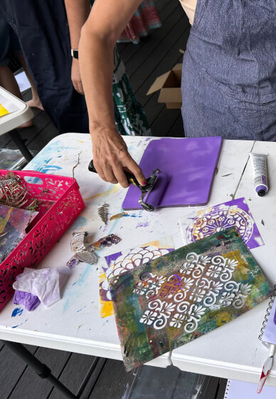 Print Making and Meditation Workshop