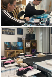 Private Fluid Art Painting Class