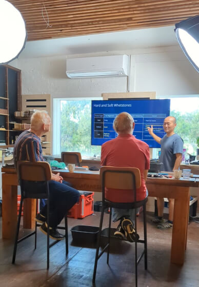 Private Knife Sharpening Class 1-hr Session All Level