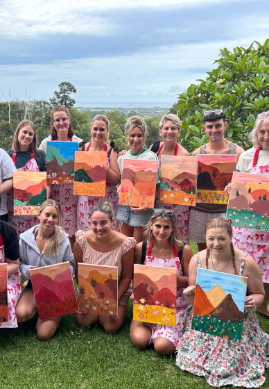 Private Paint and Sip Class: Freestyle Art, Create Anything