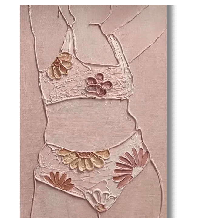 Private Paint and Sip Class: Paint Your Body Empowerment Art