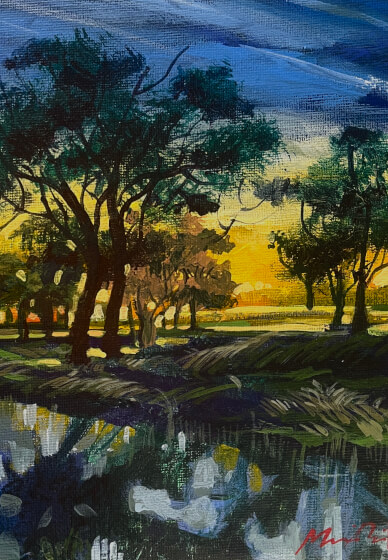 Private Landscape Painting Tuition Class