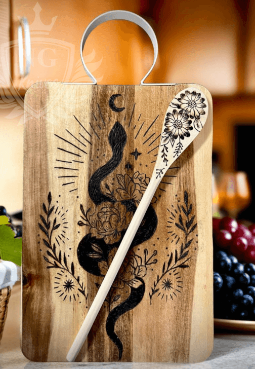 Pyography Workshop: Serving Board and Utensil