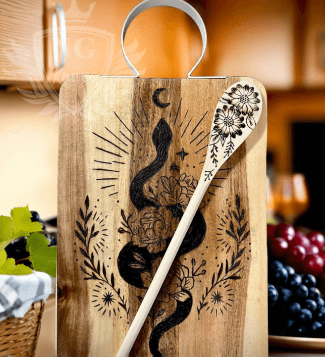 Pyography Workshop: Serving Board and Utensil