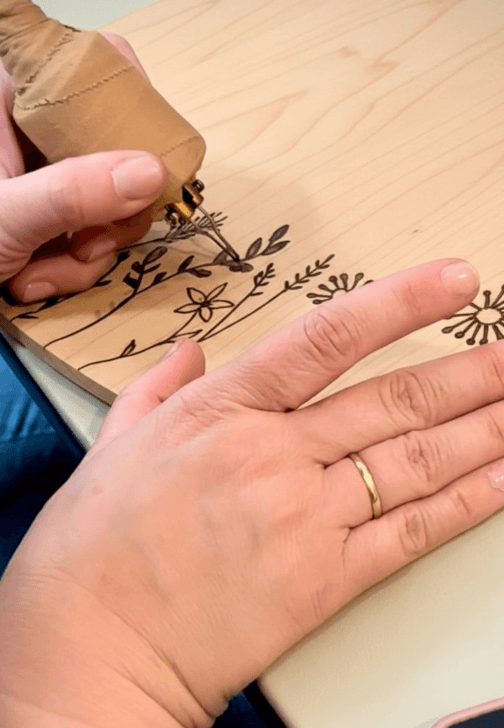 Pyography Workshop: Serving Board and Utensil