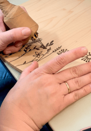 Pyography Workshop: Serving Board and Utensil
