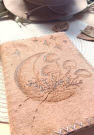 Pyrography - Felt - Burning - Journal Cover Class