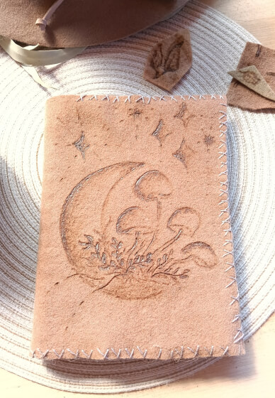Pyrography - Felt - Burning - Journal Cover Class