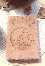 Pyrography - Felt - Burning - Journal Cover Class