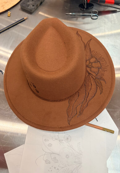 Pyrography Workshop: Custom Hat or Grazing Board