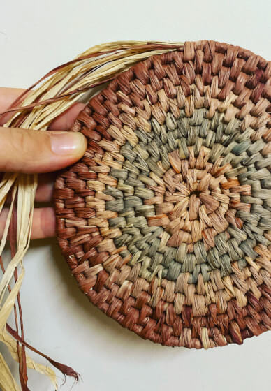 Raffia Basket Coiling Workshop: Wrapping Stitch