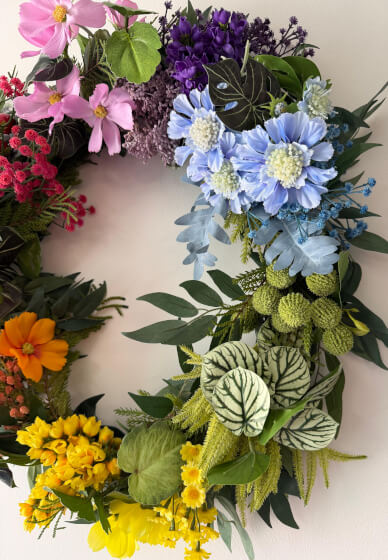 Rainbow Christmas Wreath Workshop