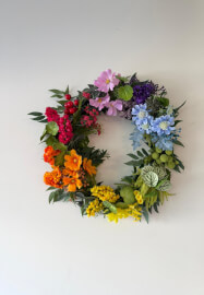 Rainbow Christmas Wreath Workshop