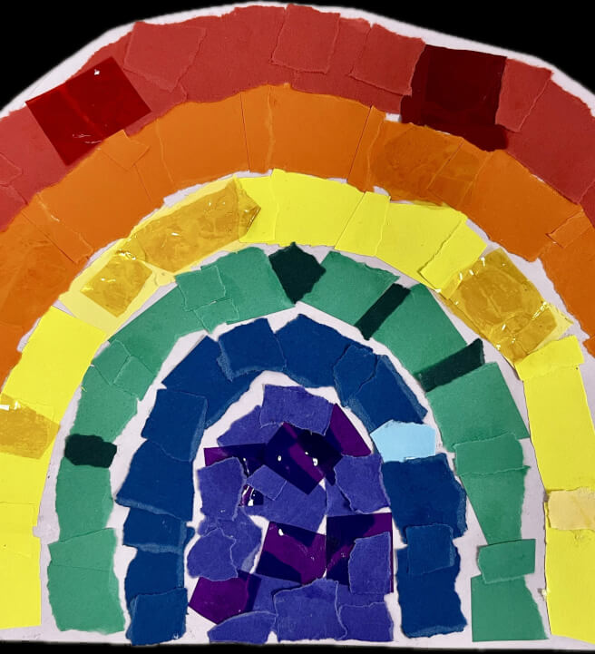 School Holiday Rainbow Collage Workshop for Kids