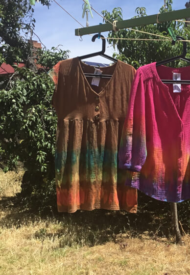 Rainbow Shibori Fabric Workshop for Adults