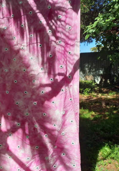 Rainbow Shibori Fabric Workshop for Adults