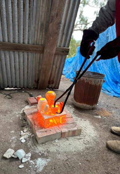 Raku Firing Pottery Workshop