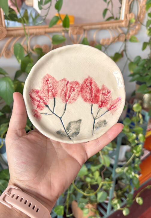 Real Botanical Pressed on Clay Workshop and Bubble Sipping