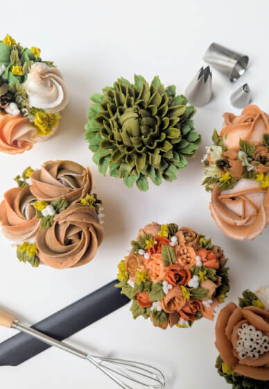 Realistic Flower Cupcake Decorating Workshop