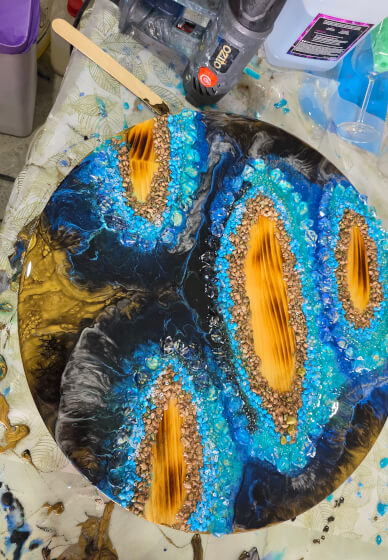 Resin and Textured Wall Art
