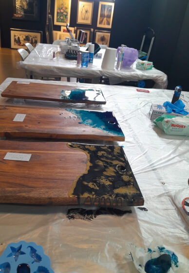 Resin Art Class: Make Your Own Charcuterie Board