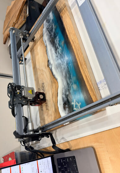 Resin Art Workshop: River Resin Grazing Board