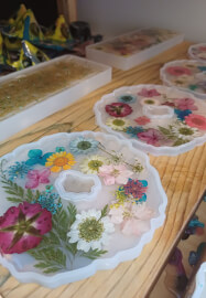 Resin Casting Workshop: Using Dried Flowers
