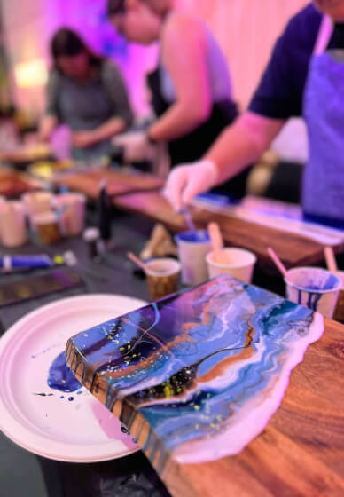 Resin Cheese Board and Sip Class - Little Ginger