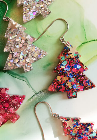 Resin Christmas Earring Workshop