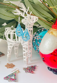 Resin Christmas Earring Workshop