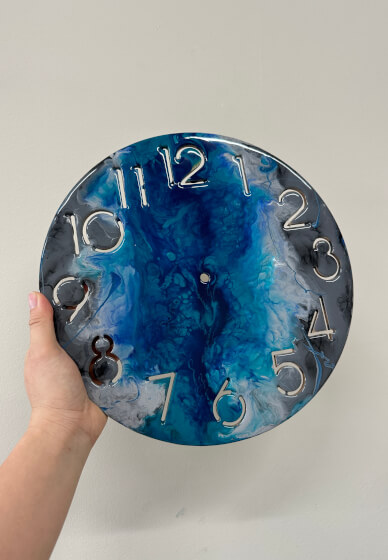 Resin Clock Art Class