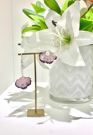 Resin Earrings Workshop with Real Flowers