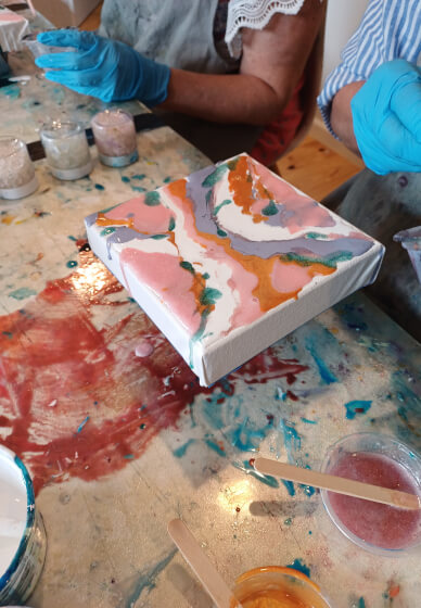 Resin Geode Art Workshop - Using Really Crystals