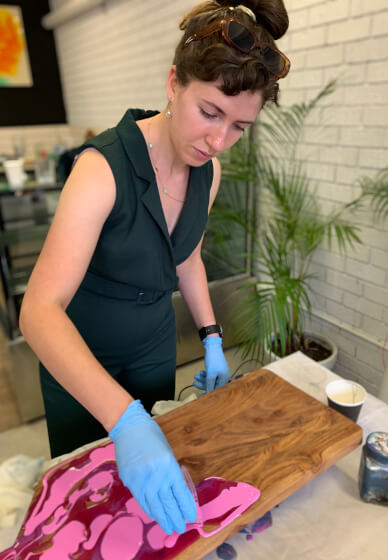 Resin Pouring Mini Serving Paddle Workshop