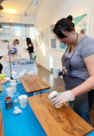 Resin Pouring Mini Serving Paddle Workshop