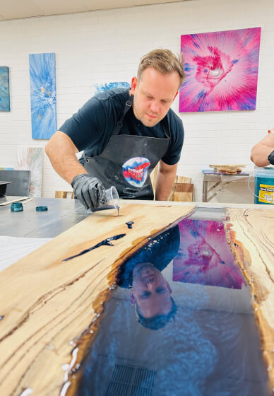 Resin River Coffee / Hall Table Workshop