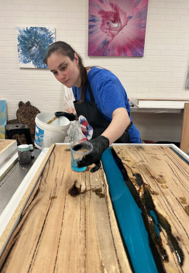 Resin River Coffee / Hall Table Workshop