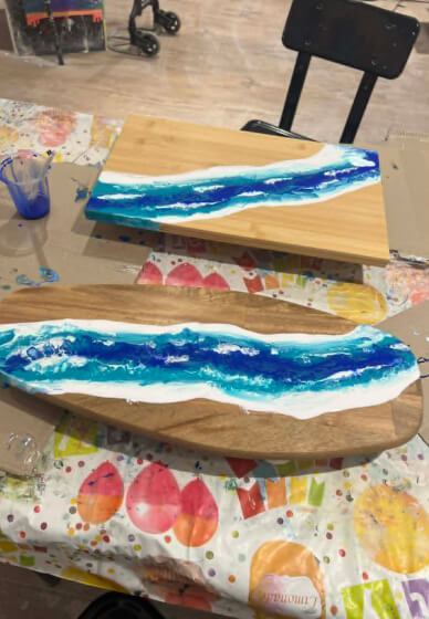 Resin River Platter Board Workshop